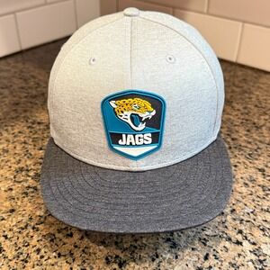 Jacksonville Jaguars New Era 59FIFTY Hat Cap 7 3/8 Gray‎ Black NFL Football